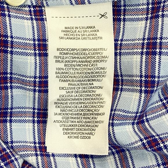 Ralph Lauren Mens Size XL Classic Fit Button Down Shirt Plaid Blue Multicolor - Picture 10 of 10